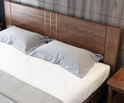 Giường ngủ gỗ óc chó V02