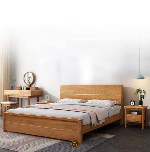 Giường gỗ tần bì GV01