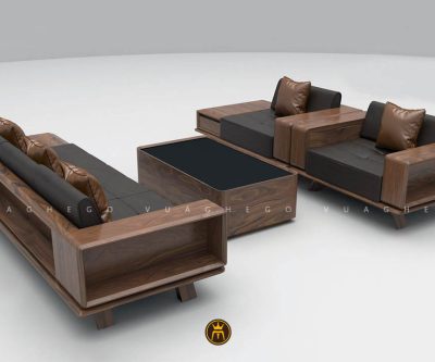 Sofa gỗ óc chó VG10
