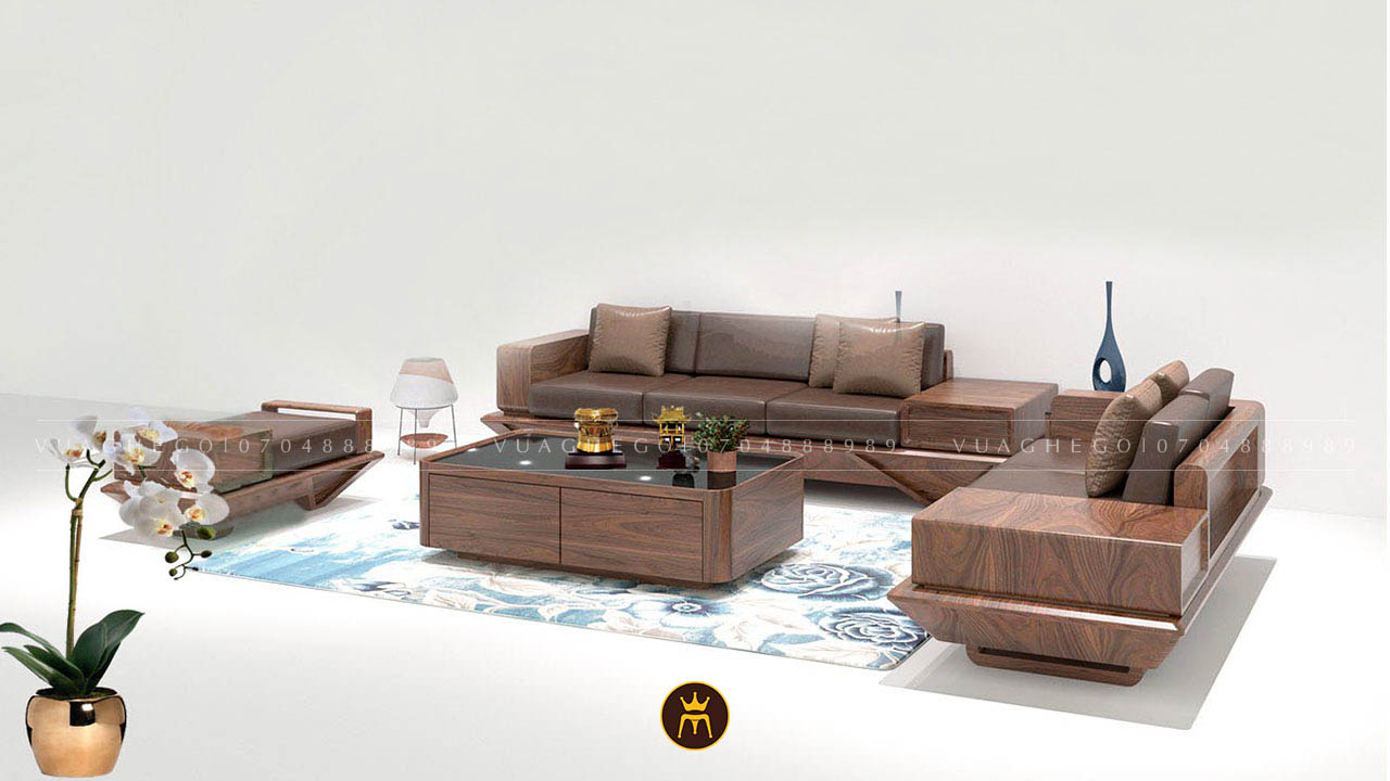 Sofa gỗ óc chó VG01B