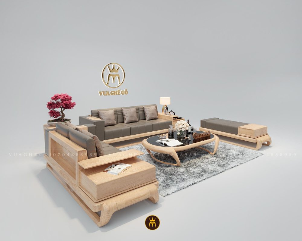 Sofa gỗ óc chó VG13B 
