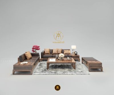 Sofa gỗ óc chó VG04C