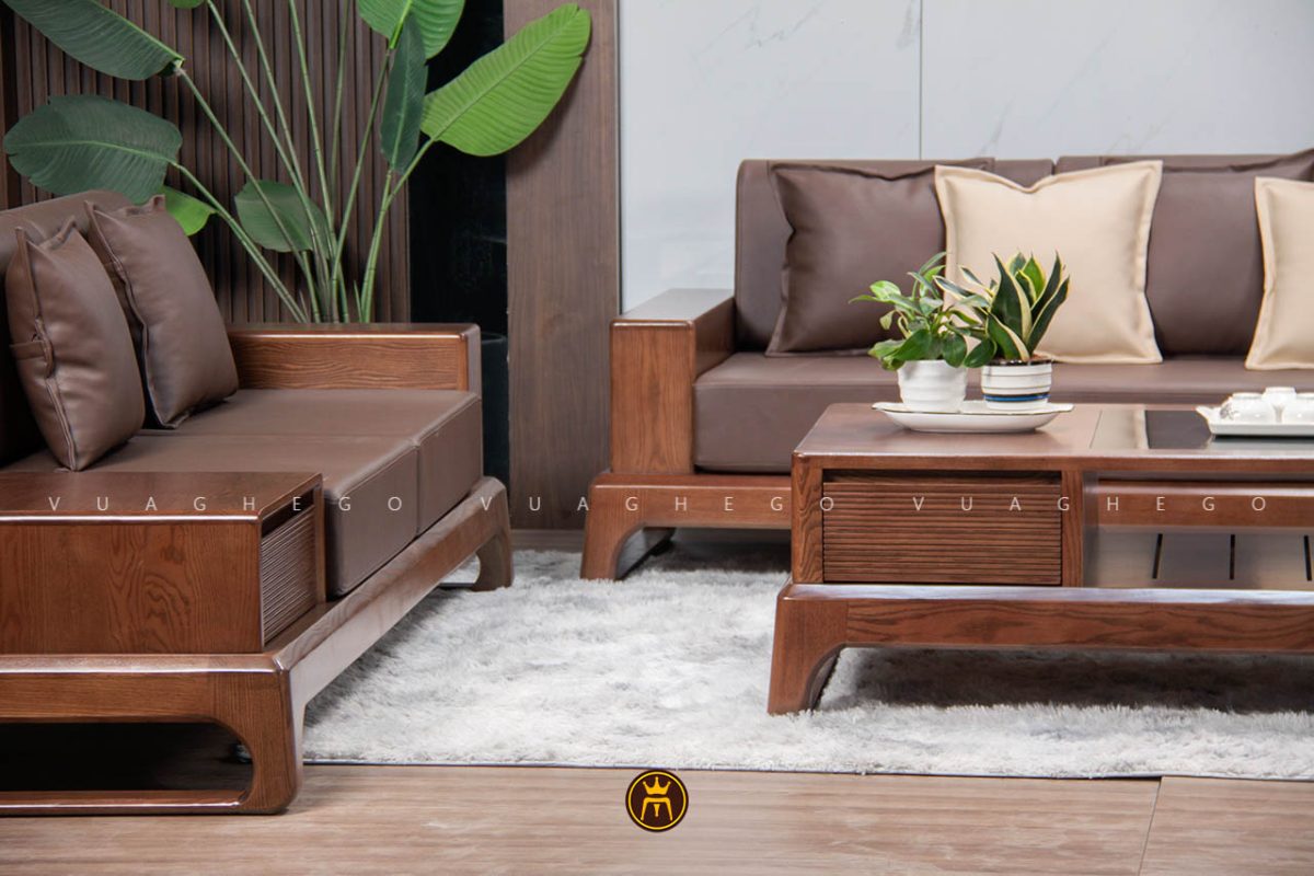 Sofa gỗ tần bì VG04B 