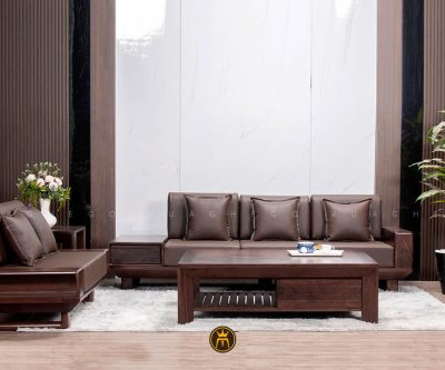 Sofa gỗ óc chó VG41