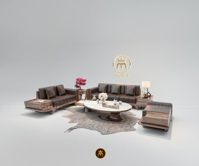 Sofa gỗ tự nhiên Lotus VG22