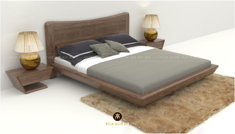 giường đôi gỗ tần bì