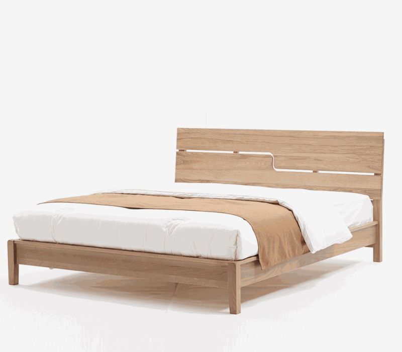 giường ngủ đơn bằng gỗ tần bì