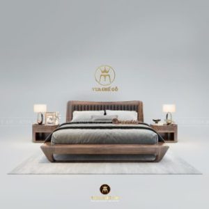 Giường gỗ óc chó LUXVG16 Vua Ghế Gỗ