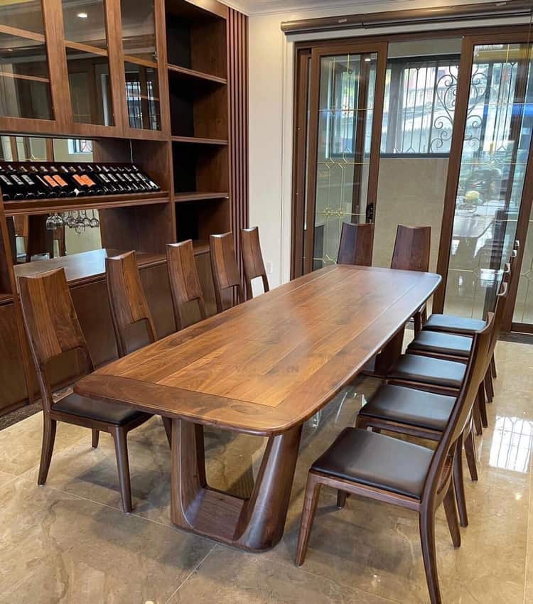 Bàn ăn cao cấp mang lại vẻ đẹp sang trọng cho căn bếp