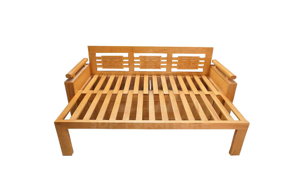 Ghế kết hợp giường ngủ bằng gỗ