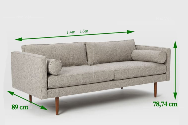 Kích thước ghế sofa đôi