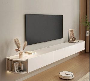 Kích thước kệ tivi gỗ dành cho tivi lớn