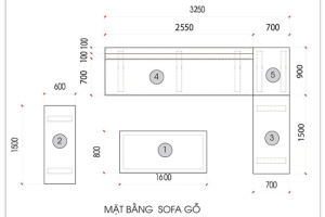 Lưu ý khi chọn kích thước bộ bàn ghế gỗ phòng khách