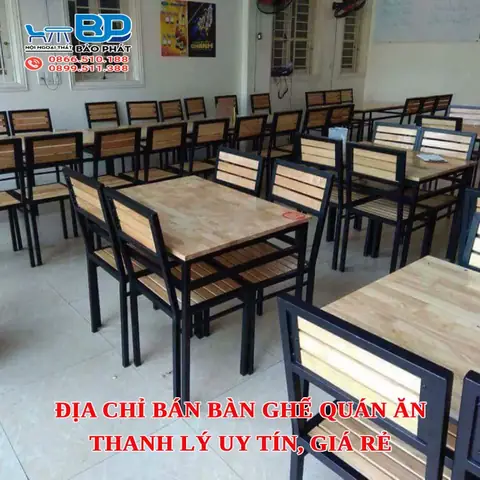 Bán Bàn Ghế Quán Ăn