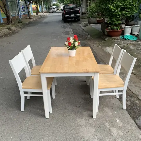 Bàn Ghế Ăn Cơm Bằng Gỗ Bàn Ghế Ăn Cơm Bằng Gỗ