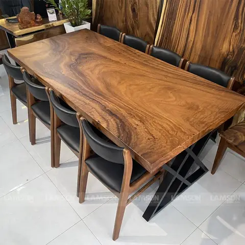 Bàn Ghế Ăn Gỗ Me Tây