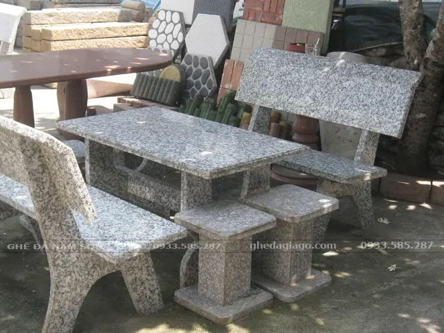 Bàn Ghế Đá Granite Bàn Ghế Đá Granite