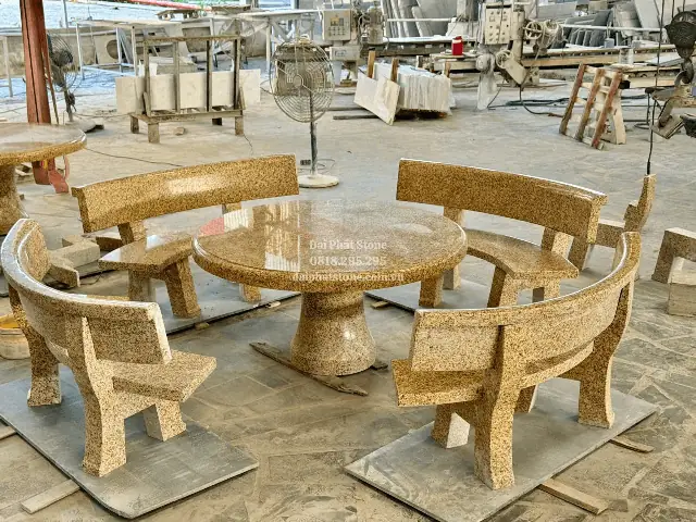 Bàn Ghế Đá Granite Bàn Ghế Đá Granite