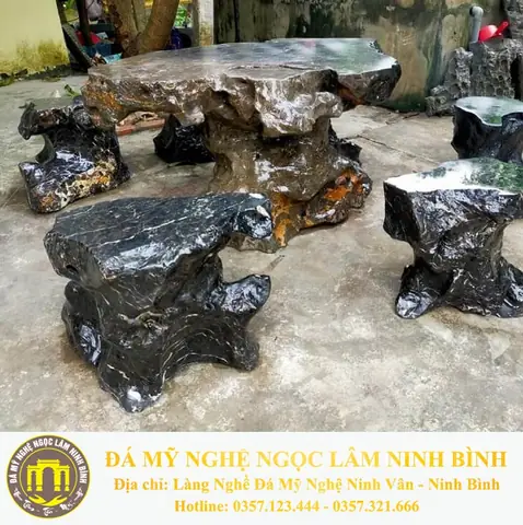 Bàn Ghế Đá Nguyên Khối Ninh Bình