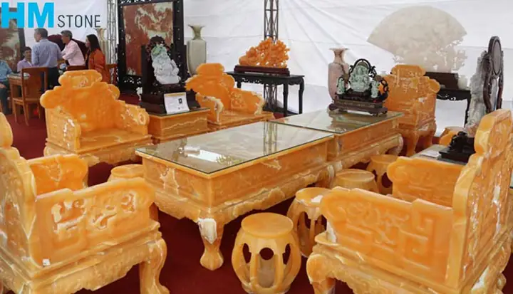 Bàn Ghế Đá Nguyên Khối Ninh Bình