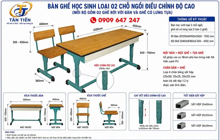 Bàn Ghế Điều Chỉnh Độ Cao Bàn Ghế Điều Chỉnh Độ Cao