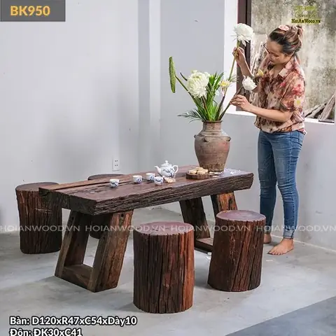 Bán Ghế Đôn Gỗ