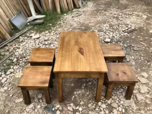 Bàn Ghế Gỗ Cà Phê Thanh Lý