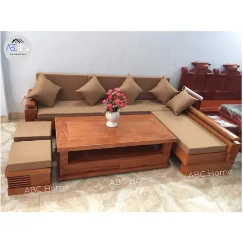 Bàn Ghế Gỗ Đệm Bàn Ghế Gỗ Đệm