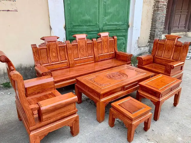 Bàn Ghế Gỗ Hương Đá