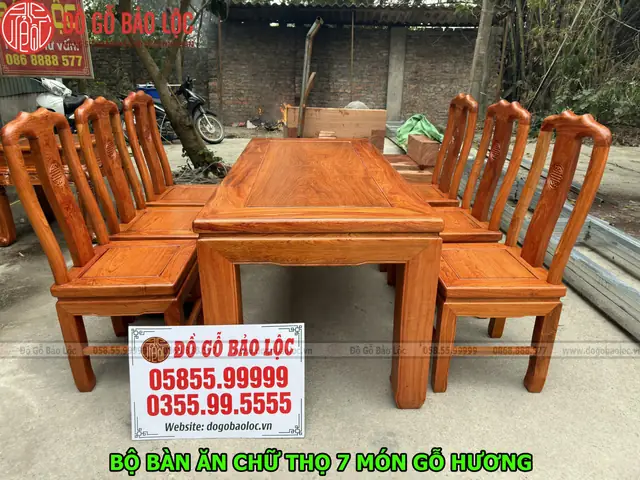 Bàn Ghế Gỗ Hương Đá