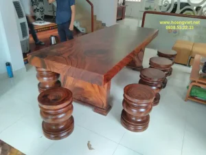 Bàn Ghế Gỗ Nguyên Khối Phòng Khách