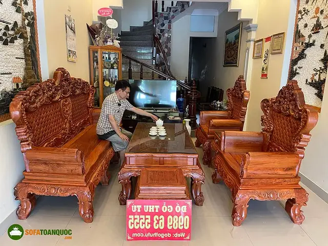 Bàn Ghế Gỗ Phòng Khách Nhà Ống