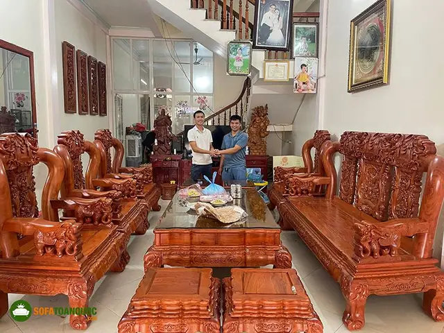 Bàn Ghế Gỗ Phòng Khách Nhà Ống