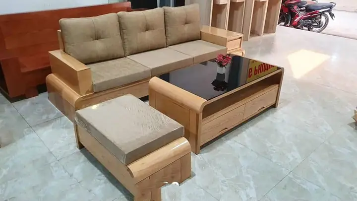 Bàn Ghế Gỗ Phòng Khách Thạch Thất