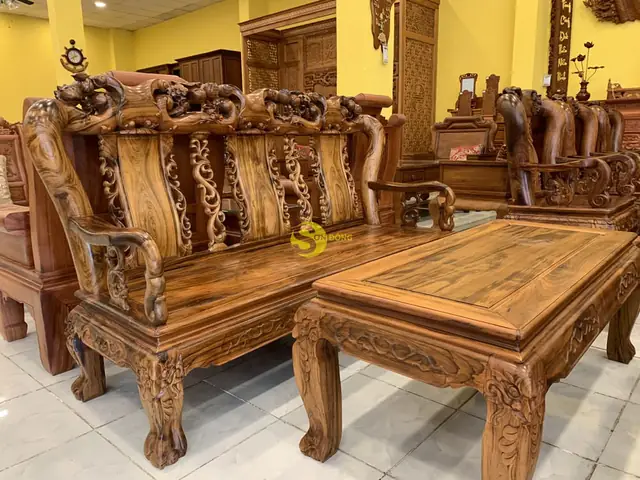 Bàn Ghế Gỗ Tay 10 Bàn Ghế Gỗ Tay 10