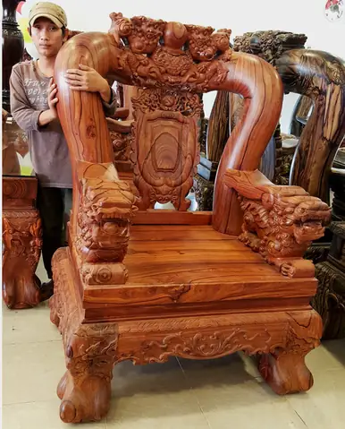 Bàn Ghế Gỗ Trắc Khủng