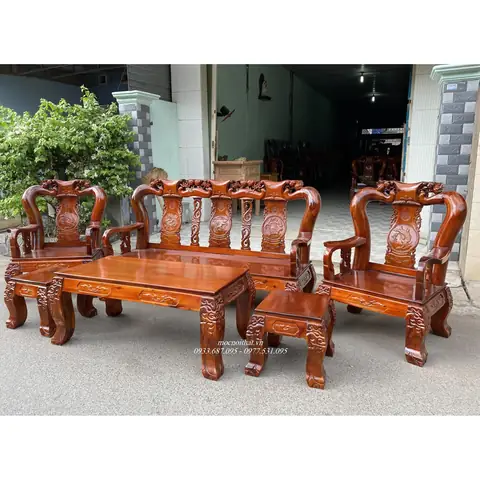 Bàn Ghế Gỗ Tràm Tay 12 Bàn Ghế Gỗ Tràm Tay 12