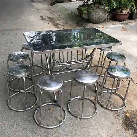 Bàn Ghế Inox Cũ Thanh Lý Tphcm
