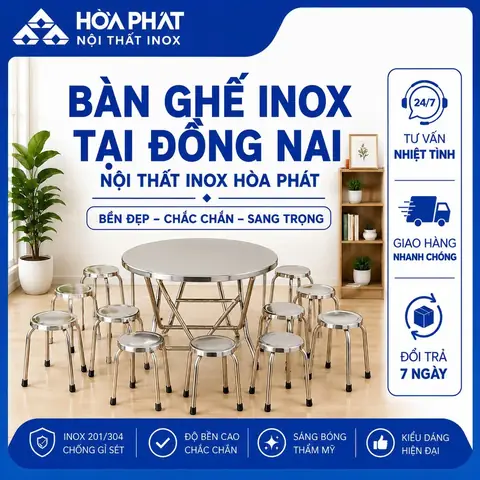 Bàn Ghế Inox Đại Lộc Bàn Ghế Inox Đại Lộc