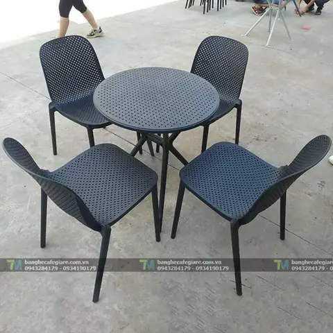 Bàn Ghế Nhựa Cà Phê