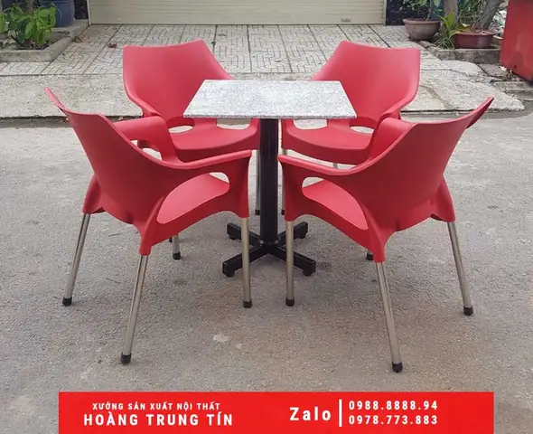 Bàn Ghế Nhựa Cà Phê