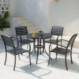 Bàn Ghế Nhựa Ngoài Trời