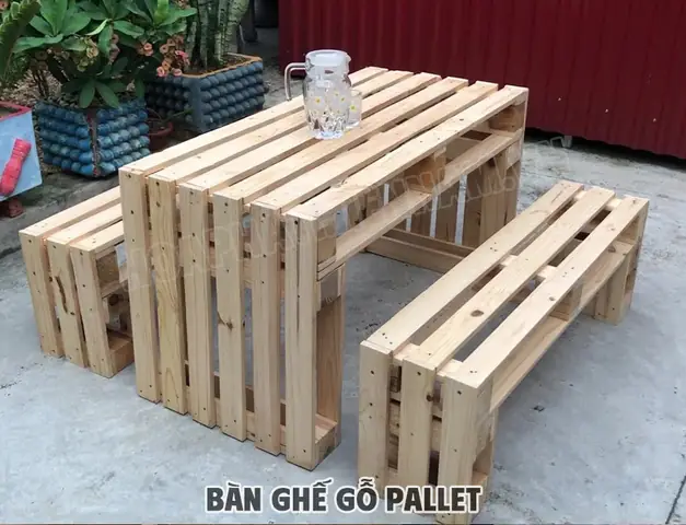 Bàn Ghế Pallet Đẹp