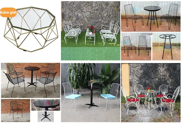 Bàn Ghế Sắt Nghệ Thuật Ở Hà Nội