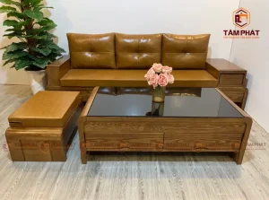 Bàn Ghế Sô Pha Gỗ
