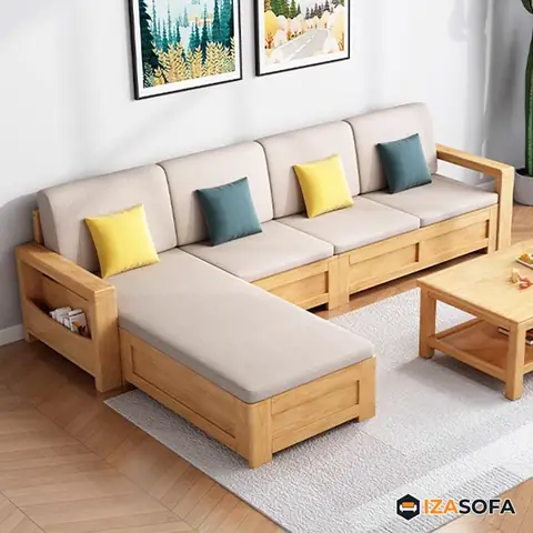 Bàn Ghế Sofa Gỗ Chữ L
