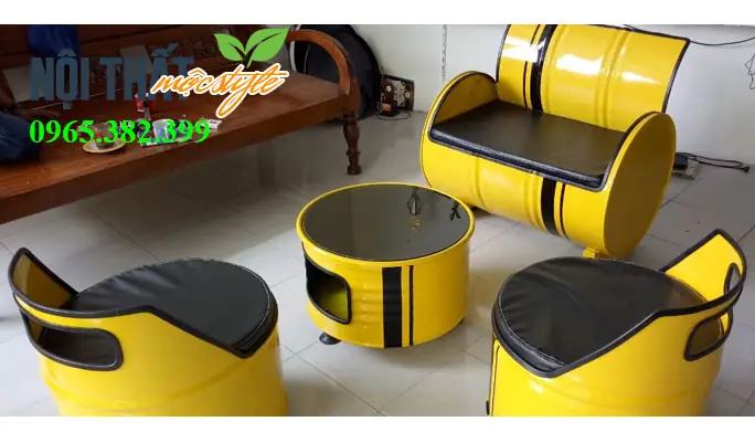 Bàn Ghế Thùng Phi Bàn Ghế Thùng Phi
