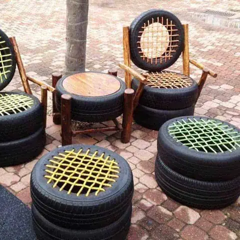 Bàn Ghế Từ Lốp Xe Bàn Ghế Từ Lốp Xe