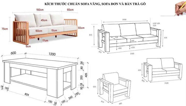 Bản Vẽ Bàn Ghế Gỗ