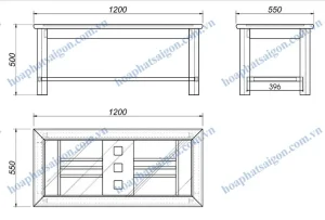 Bản Vẽ Bàn Ghế Gỗ